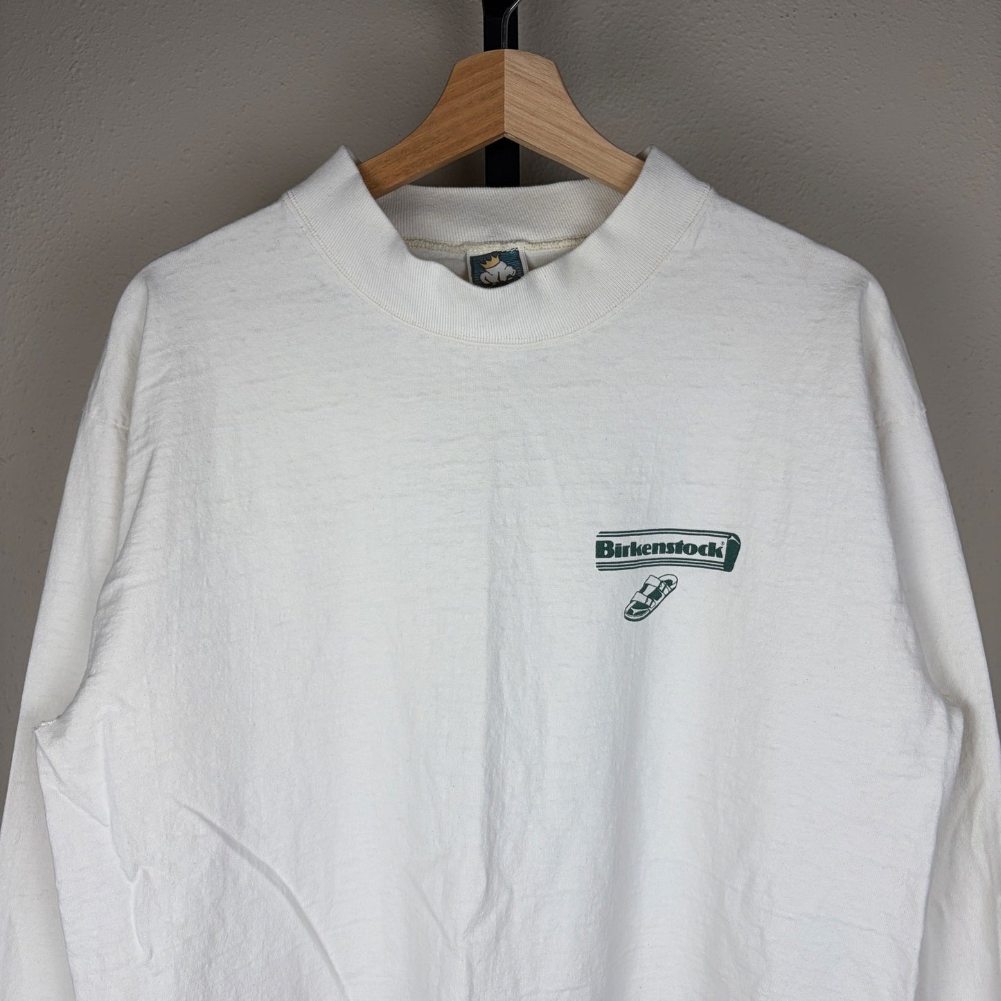 Vintage Birkenstock Shirt Rare 1992 Walk Think Live XL Graphic Longsleeve
