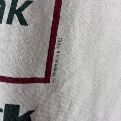 Vintage Birkenstock Shirt Rare 1992 Walk Think Live XL Graphic Longsleeve