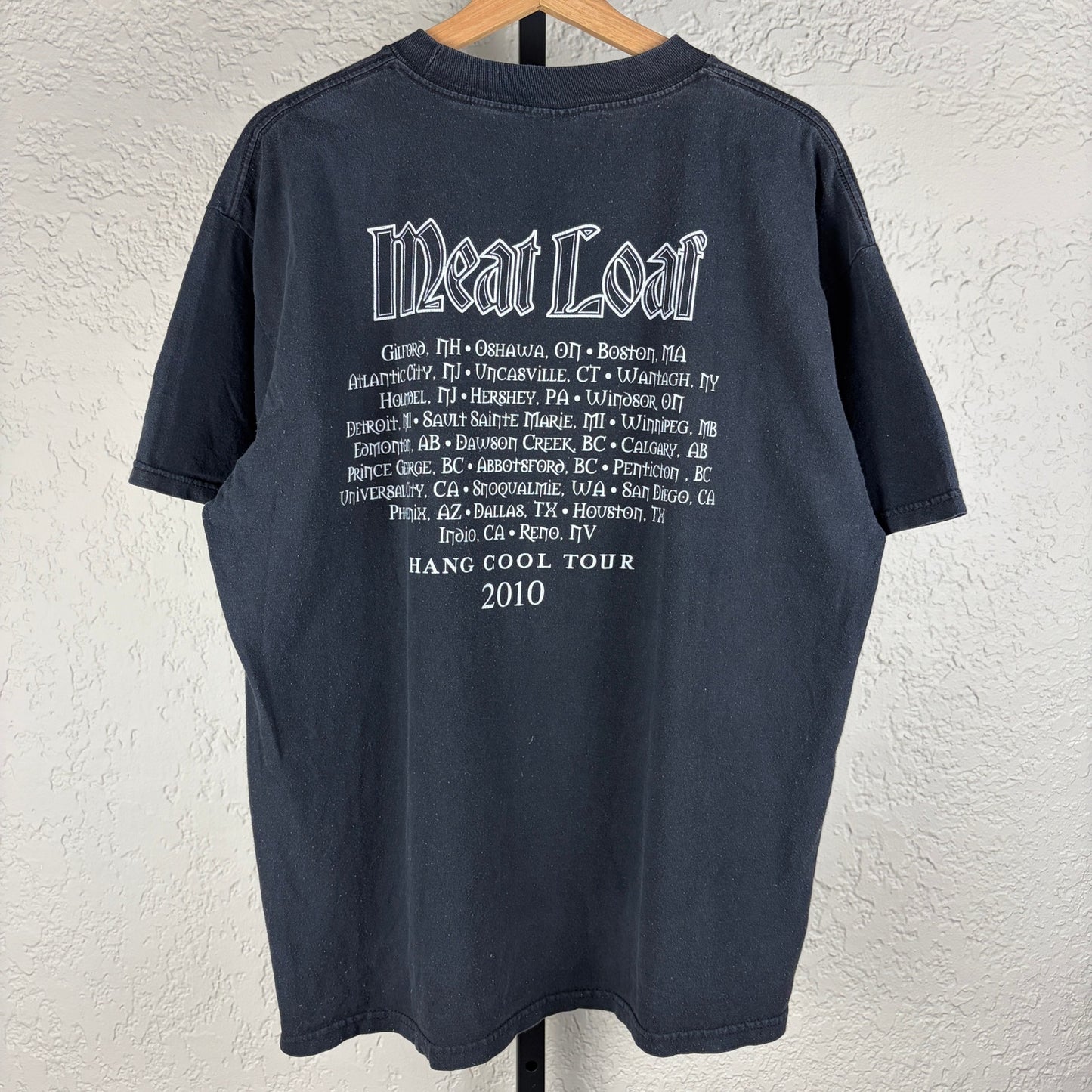 Meatloaf Band 2010 Hang Cool Teddy Bear Tour XL Tee