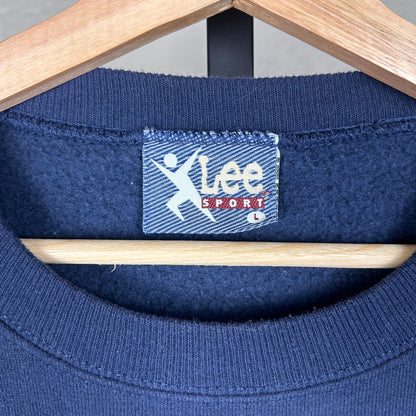 New England Patriots NFL Vintage 90s Lee Sport Large Helmet Graphic Crewneck