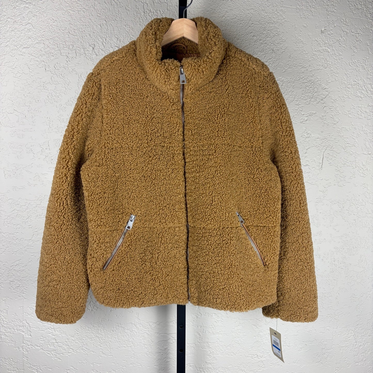 Levis Strauss NWT Womens XL Stand Collar Sherpa Quilted Fleece Jacket