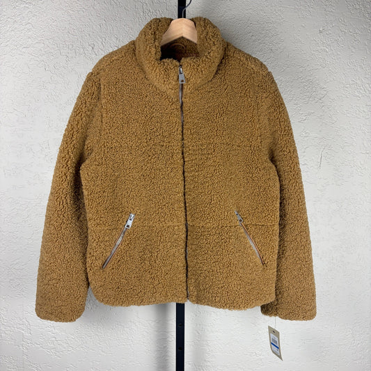 Levis Strauss NWT Womens XL Stand Collar Sherpa Quilted Fleece Jacket