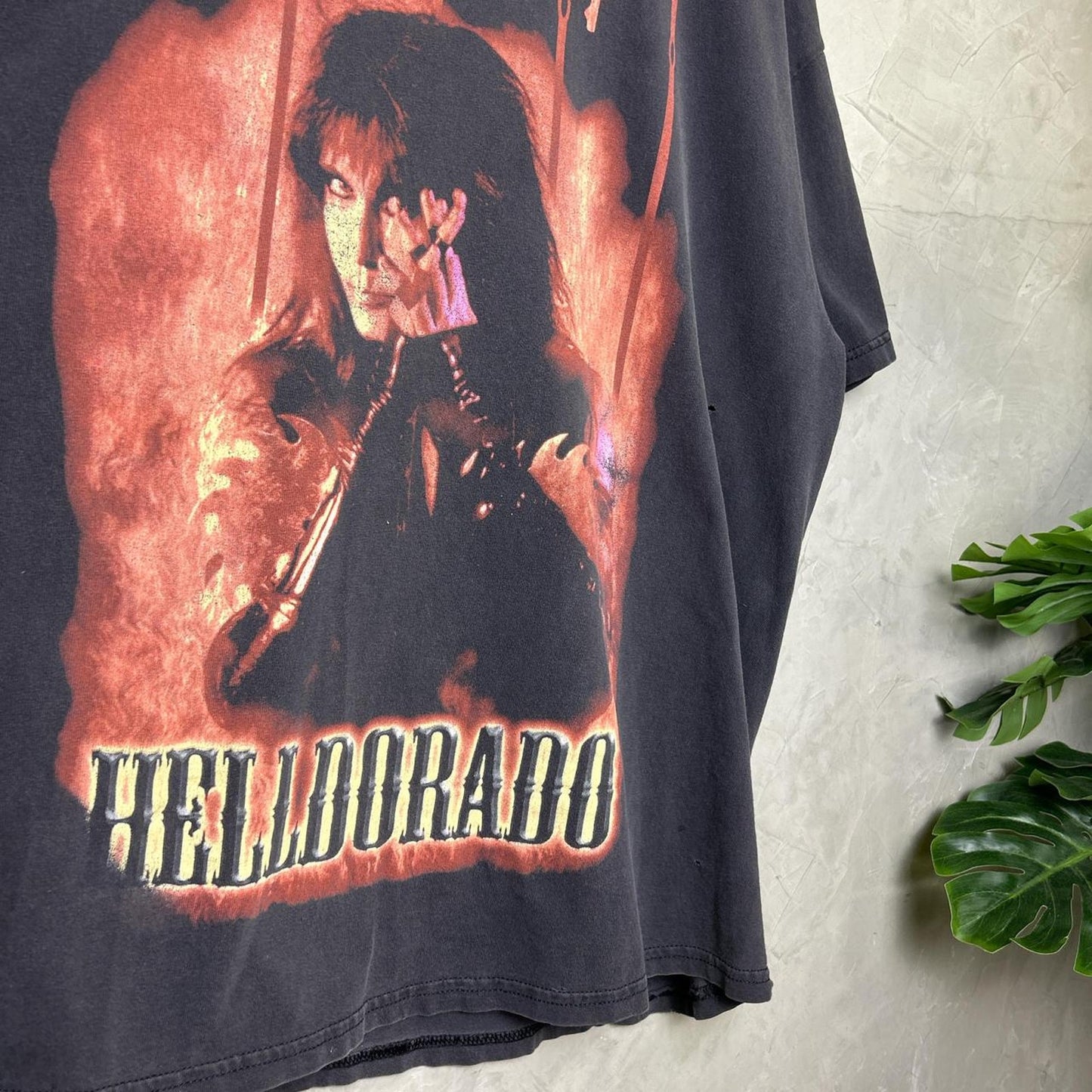 WASP Helldorado World Domination Faded Tee XL 90s