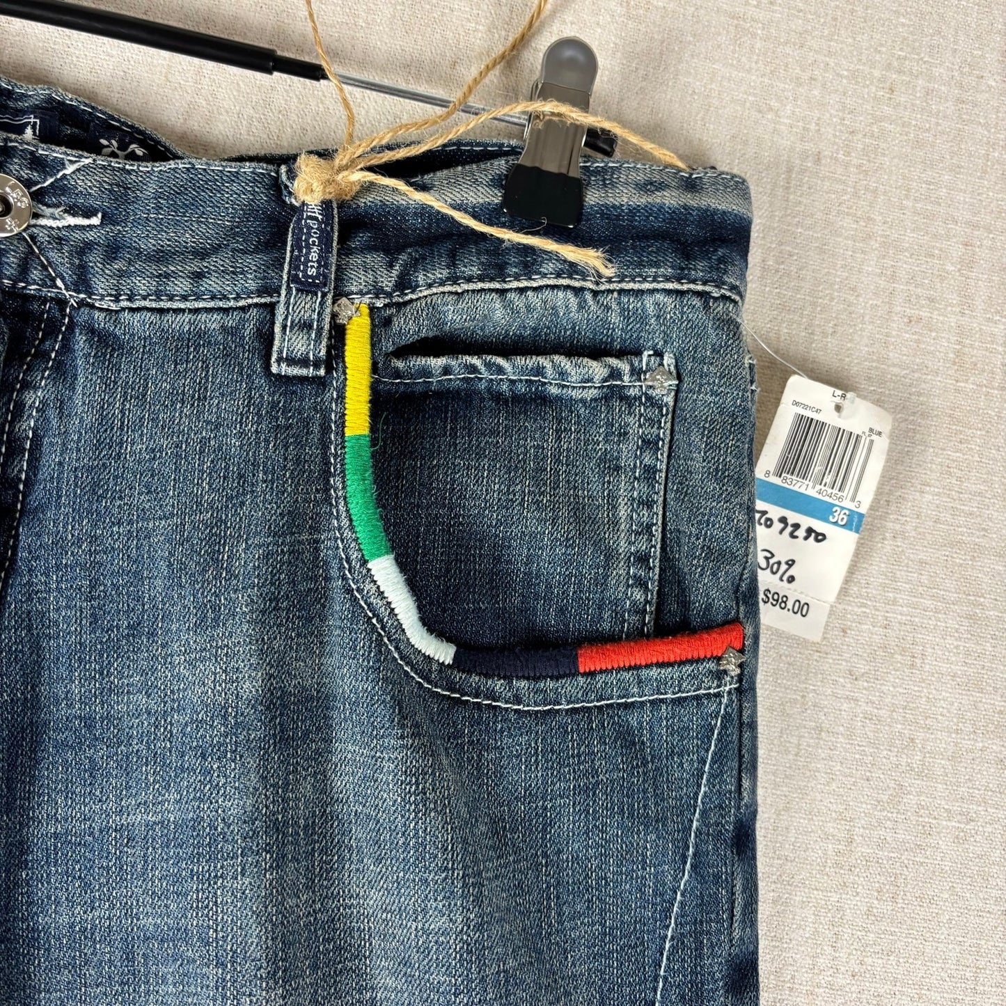 Foundation LRG Jeans Y2K NWT Embroidered Scallywag Skater Sz 36