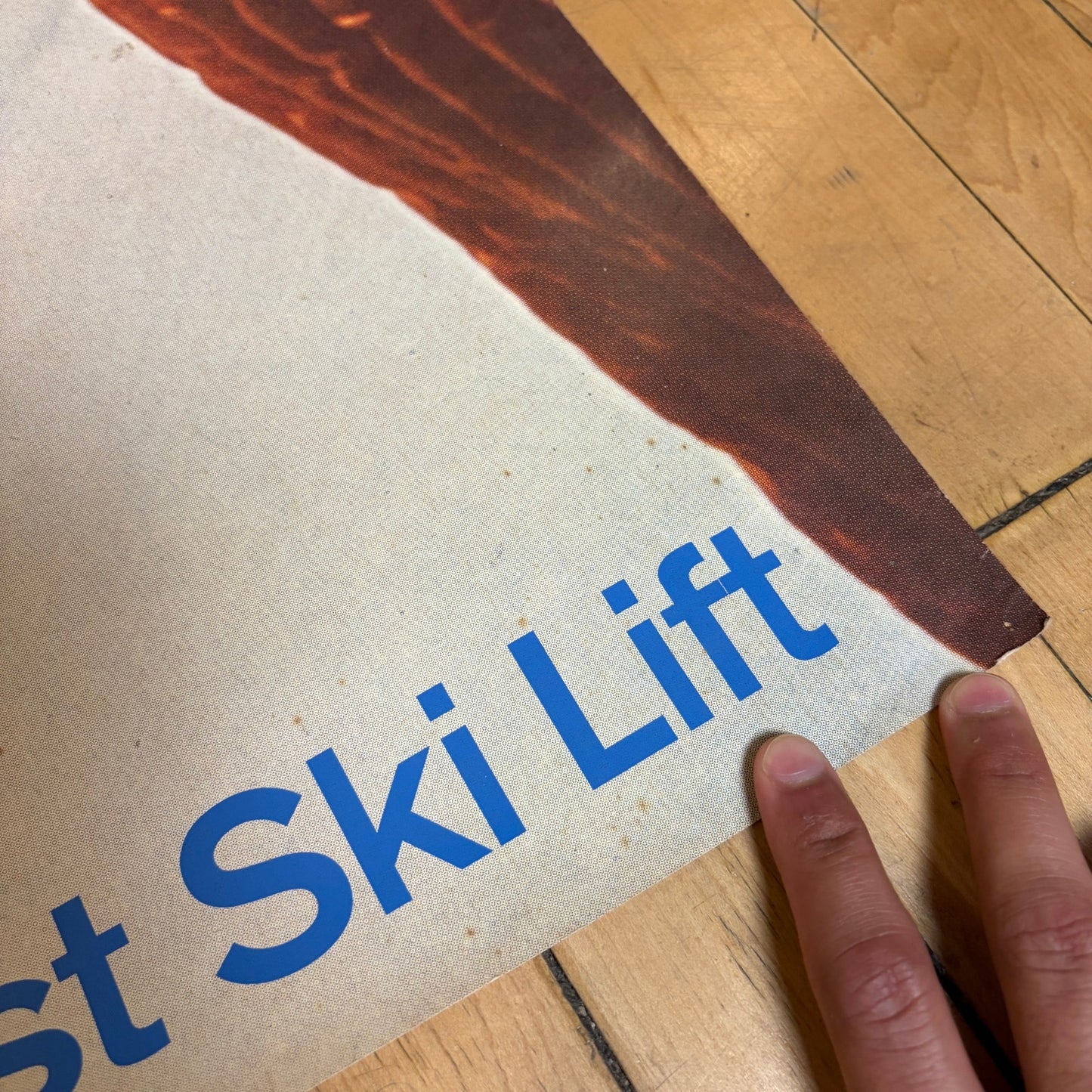 Swissair World's Greatest Ski Lift 1969 Airline Vintage Poster