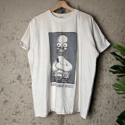 Homer Simpson Calvin Klein Mexico Tourist XL Vintage Shirt