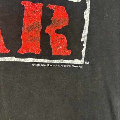 Vintage WWF Raw is War 1997 WWE War Zone Monday Night Raw Large Tee