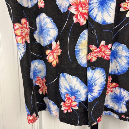 David Robert Collection Vintage Made in USA Hawaiian Floral XL Shirt