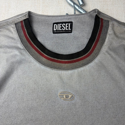 Diesel Designer Y2K Center Logo Essential Streetwear Large Shirt