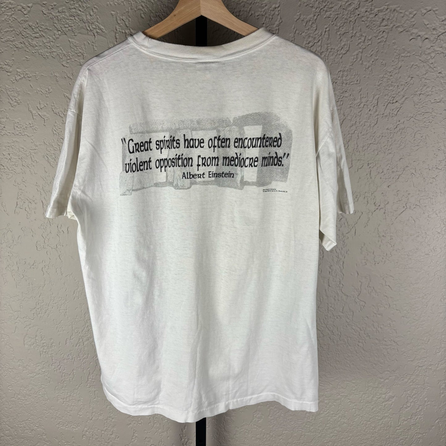 MC Escher Style Andazia Albert Einstein Stonehenge AOP XL Tee