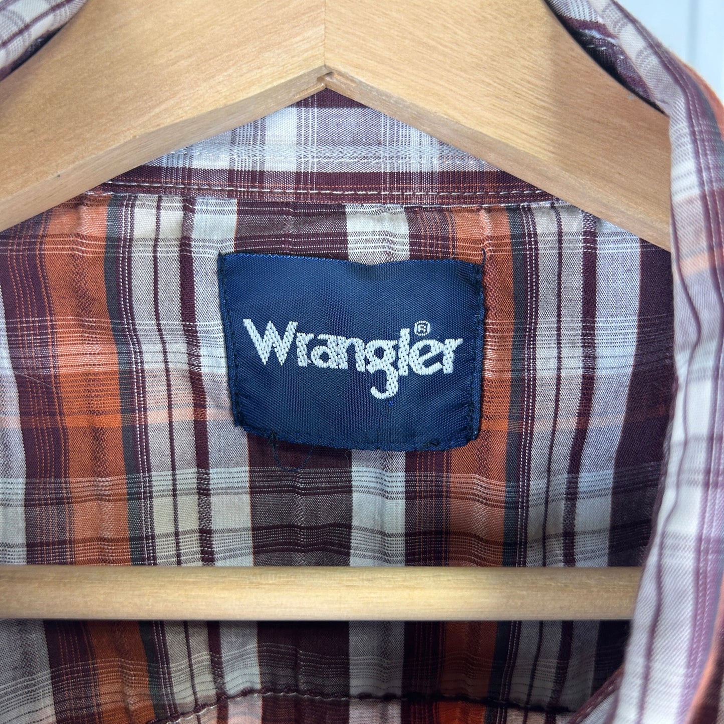 Wrangler Pearl Snap Cowboy XXL 90s Vintage Two Pocket Flannel