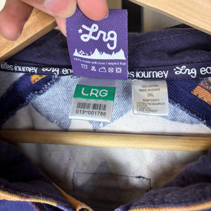 LRG Light Canvas Y2K AOP Mountain Landscape 3XL Hoodie