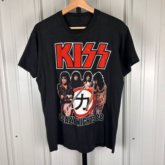 Kiss Band RARE Crazy Nights 1988 Vintage Small Band Tee