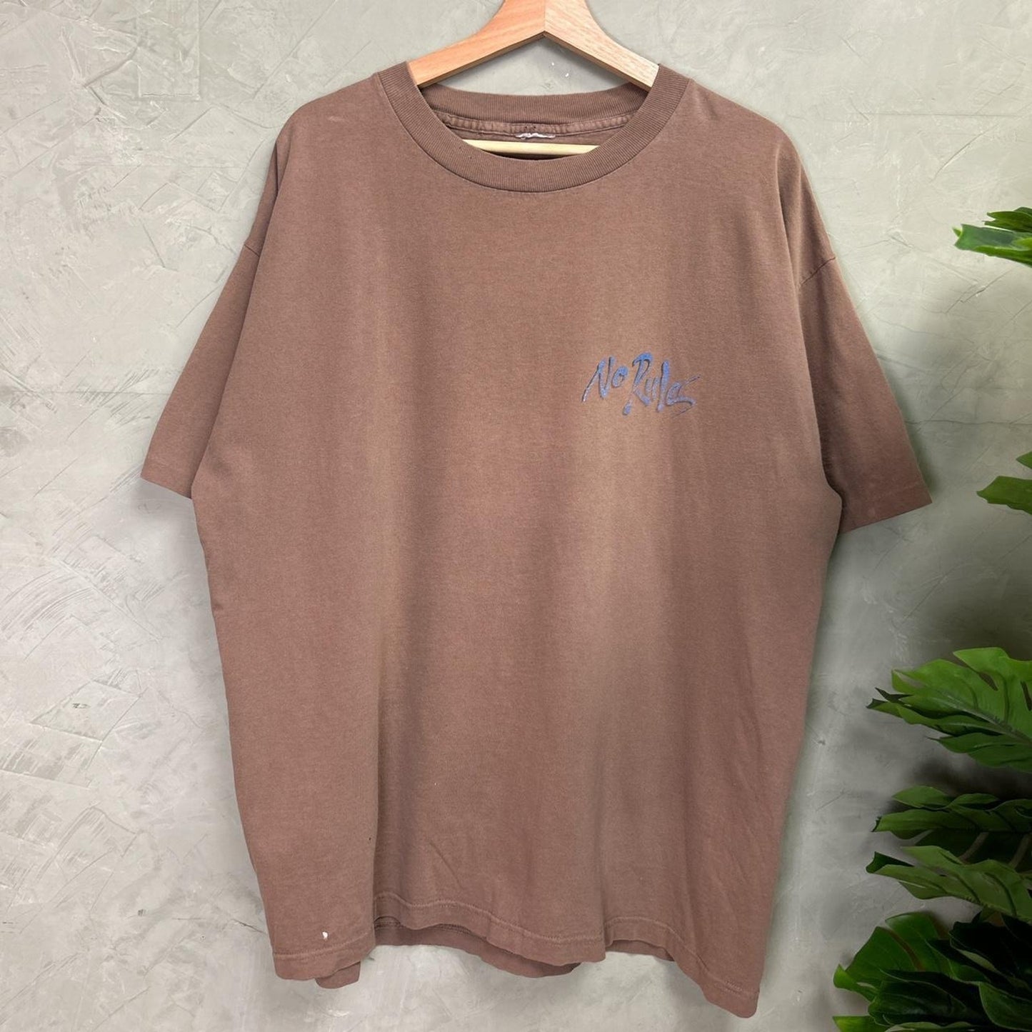 No Rules Earth Tone Brown Sports Quote Game XL 90s/00s Shirt
