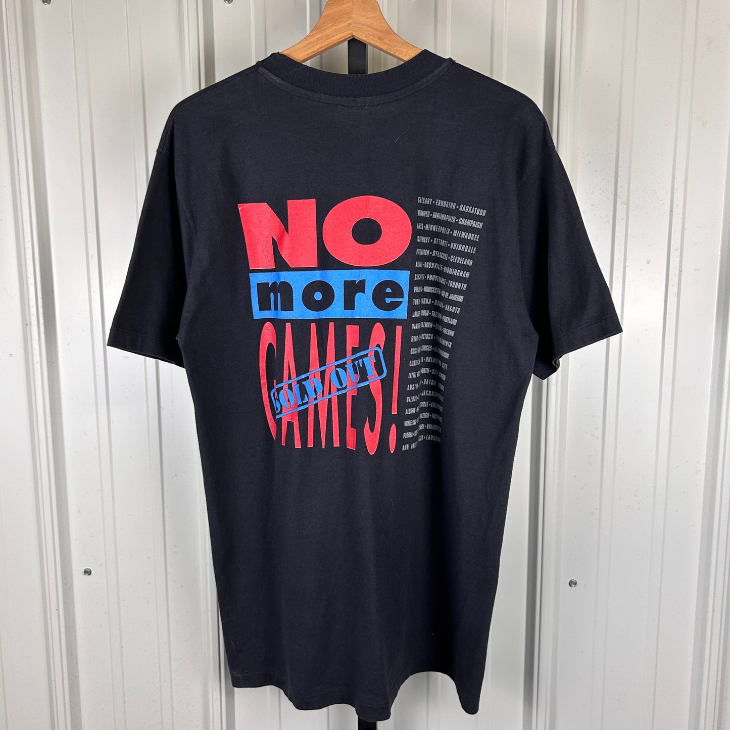 New Kids On The Block 1990 No More Games Tour XL Band Tee