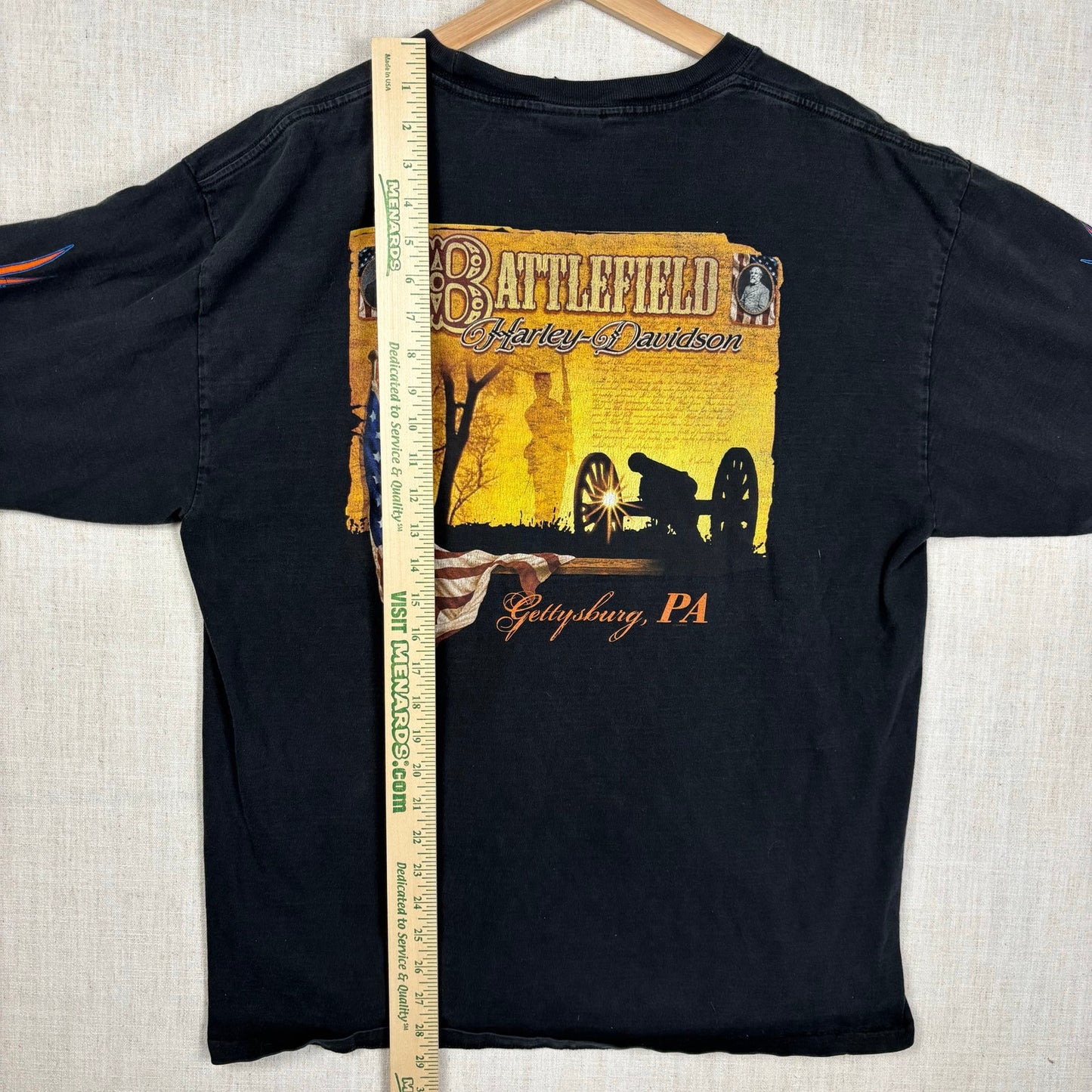 Harley Davidson Long Sleeve Print 2008 Black Tee
