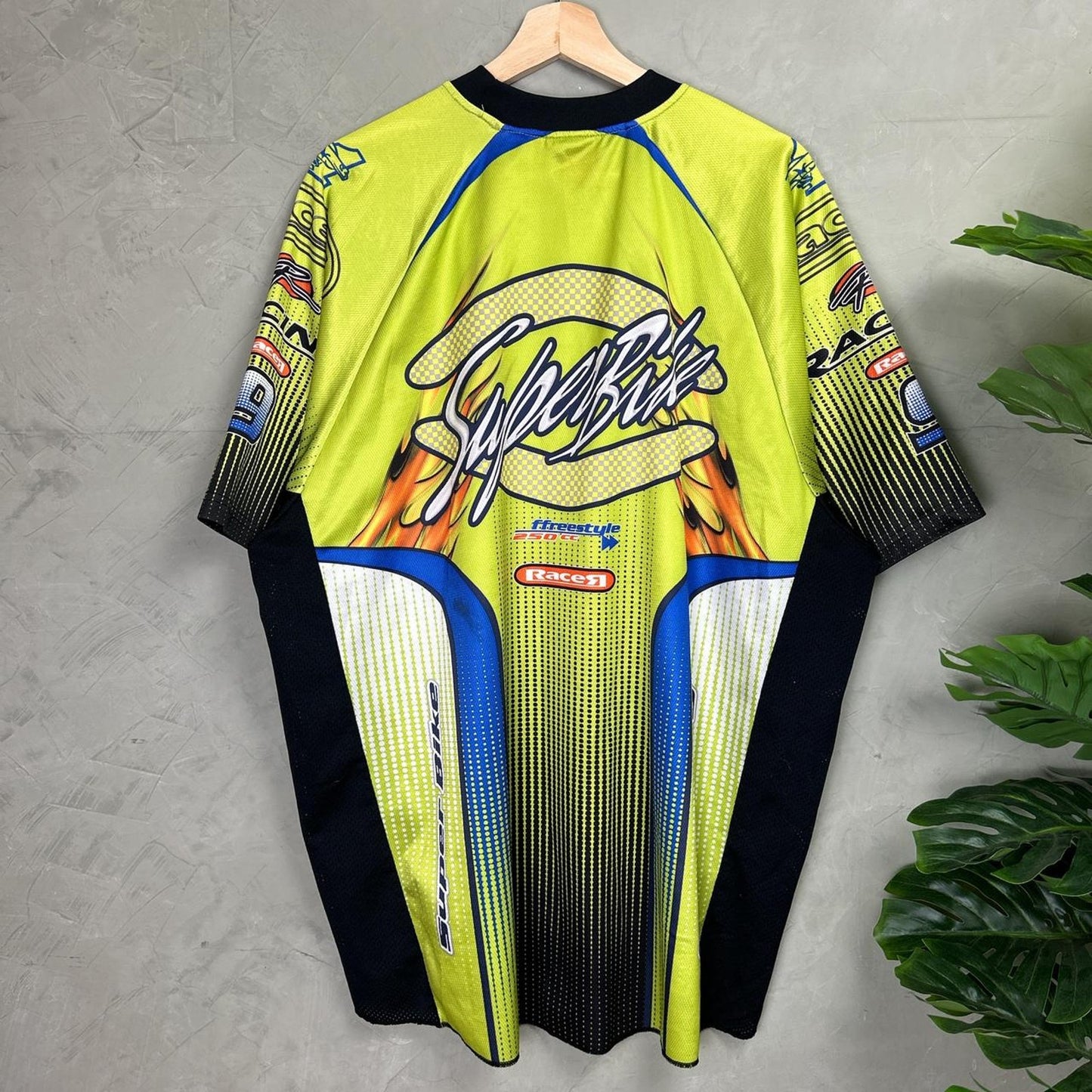 Super Bike Y2K MX Freestyle Flames Fox Racing XL Shirt