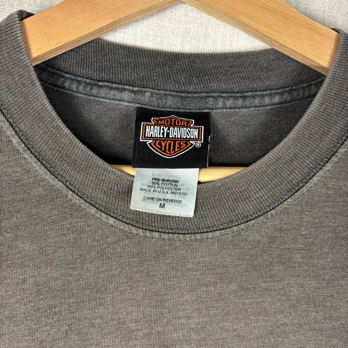 Vintage Harley Davidson Tribal Flame Longsleeve Medium Biker Shirt