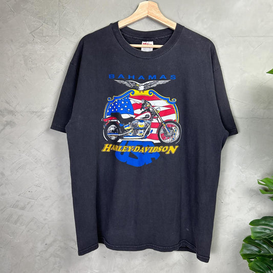 Harley Davidson Bahamas Single Stitch Large 1990s Shirt
