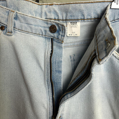 Levi’s Brown Tab 540 Flex Light Blue Wash Vintage Made in USA Jeans