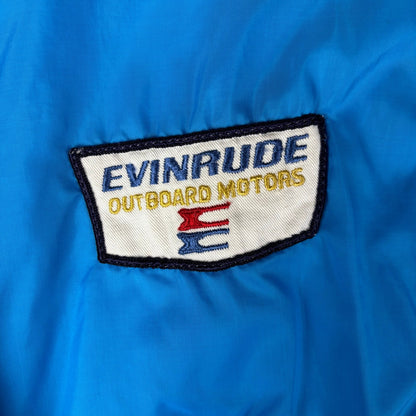 Vintage Evinrude Outboard Motors Louisville Racing Striped Windbreaker Medium