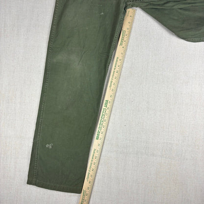 Vintage 1960s Military OG 107 Sateen Baker Cotton Pants Trousers 30x33