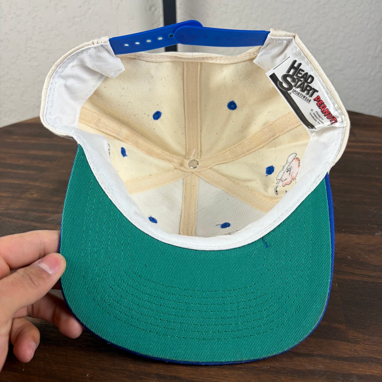 Peanuts NWT Headtoons Snoopy Characters Embroidered 90s Snapback Hat