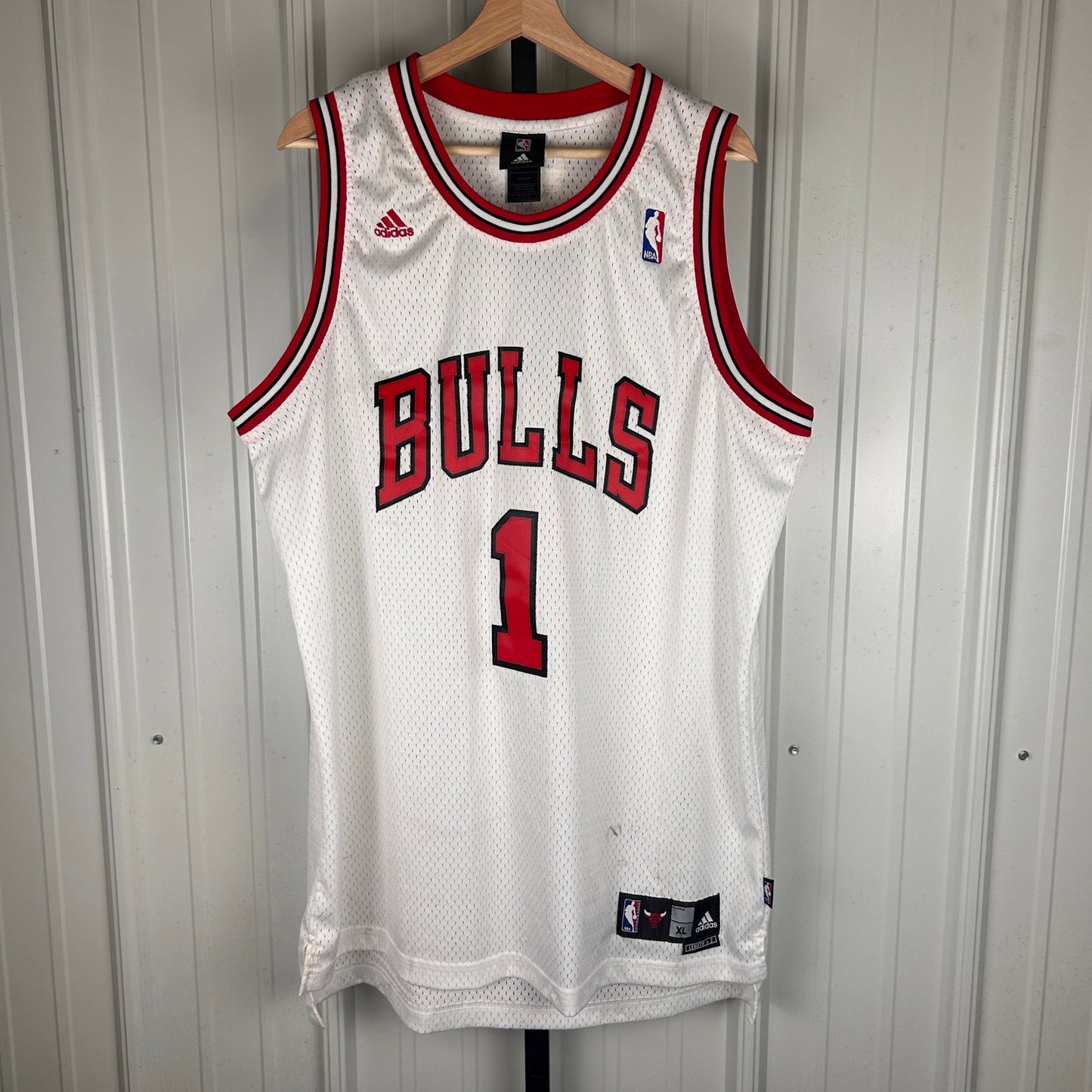 Derrick Rose Rookie 2009 Chicago Bulls Adidas Swingman XL +2 Length Sewn Jersey
