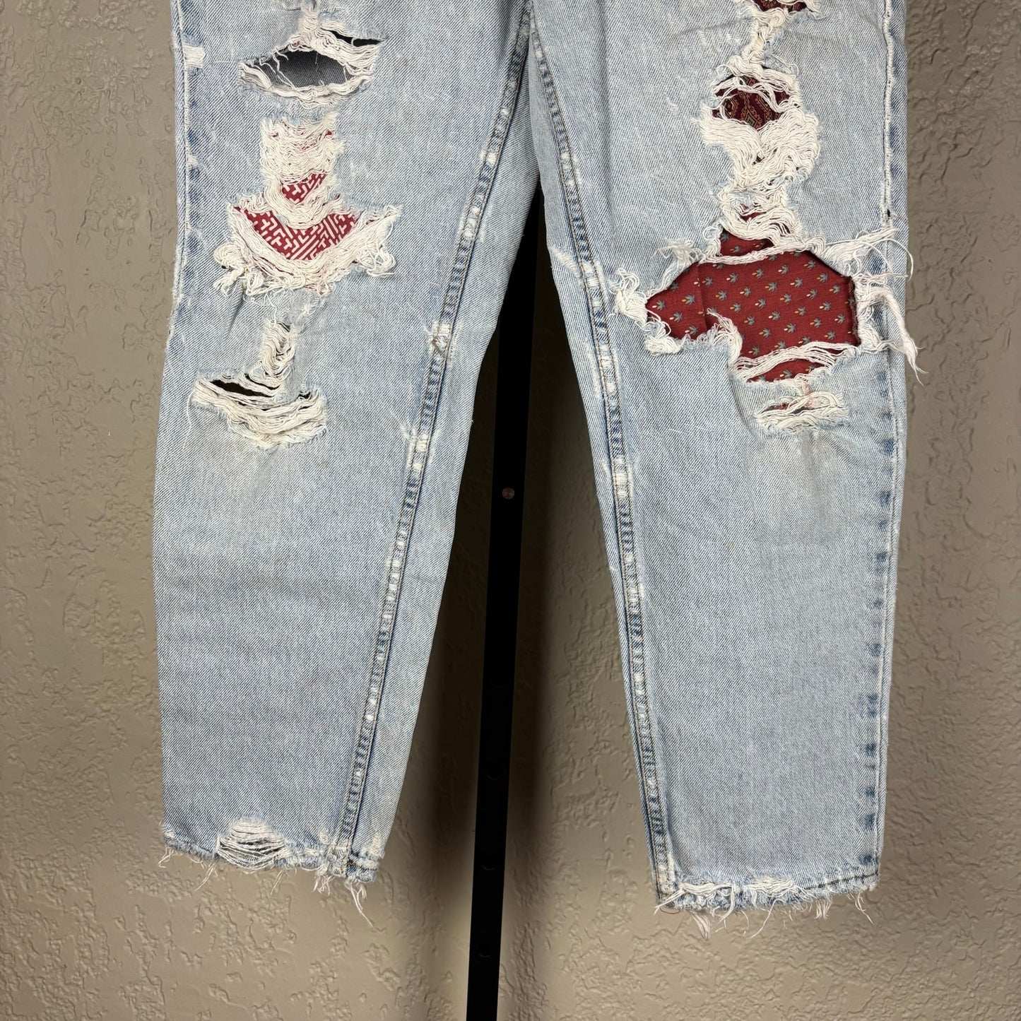 Vintage Levis Orange Tab 15921 Sz 14 Short Custom Distressed Jeans