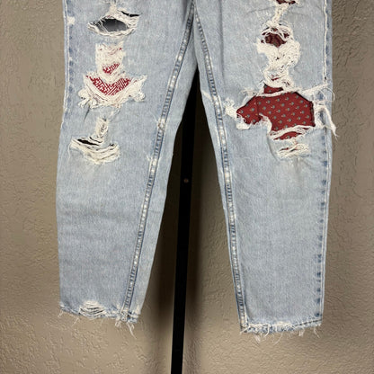 Vintage Levis Orange Tab 15921 Sz 14 Short Custom Distressed Jeans