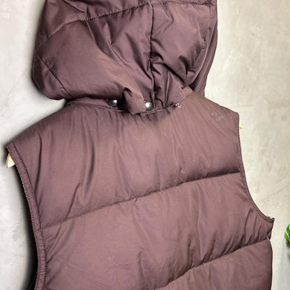 Polo Ralph Lauren Brown Hooded Puffer Vest Large