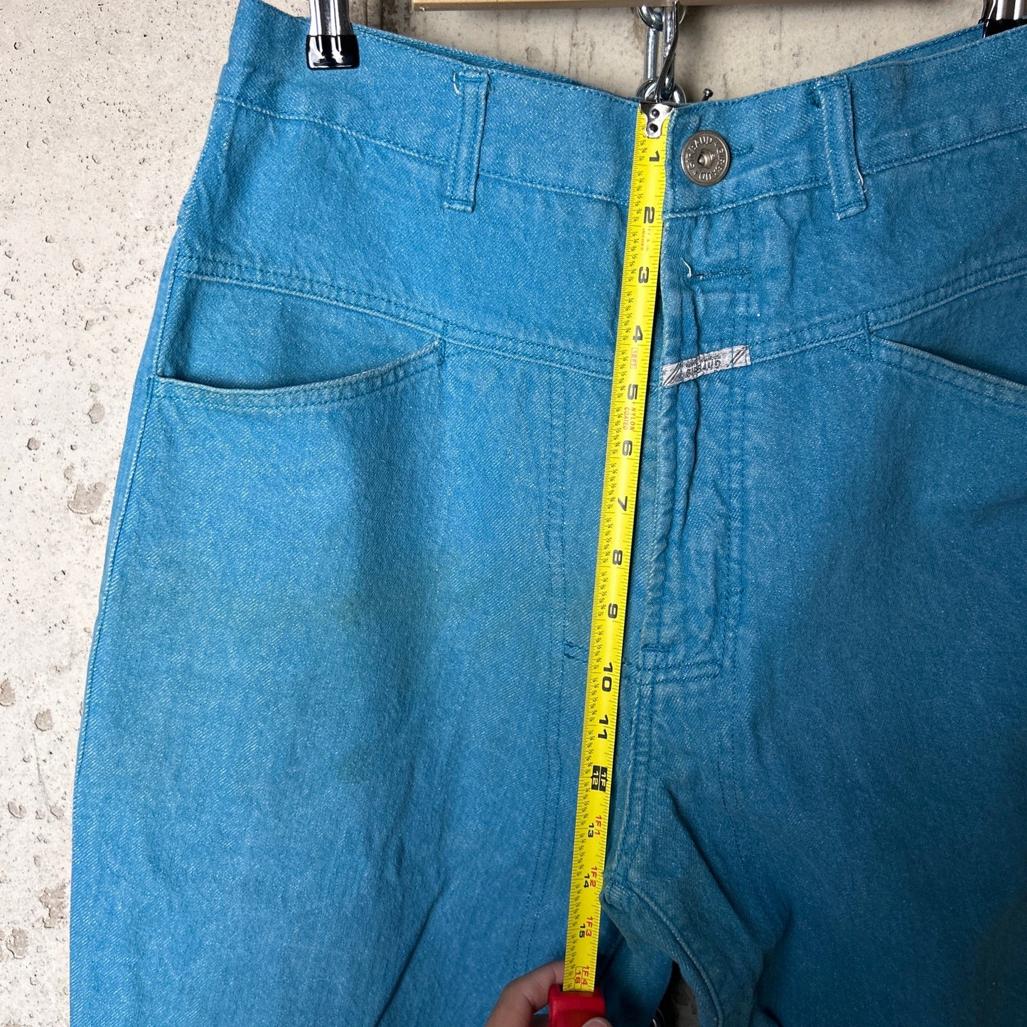 Marithe Francois Girbaud Brand X 34" Blue Straight Fit Cotton Denim Jeans