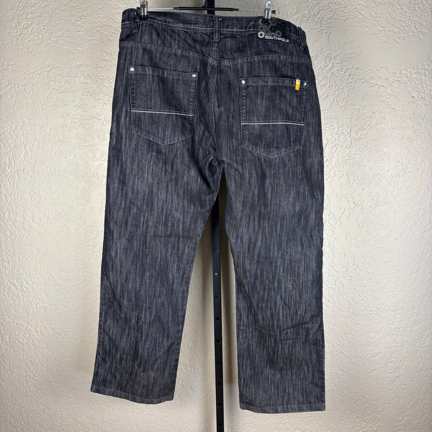 Southpole Y2K Baggy Dark Blue Wash Wide Leg Sz 42" Denim Jeans