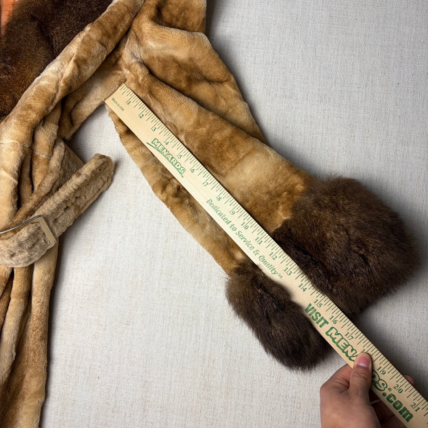 VTG 1970s Penny Lane Greg Originals Fur Lined Orange Satin Med/Lrg Princess Coat