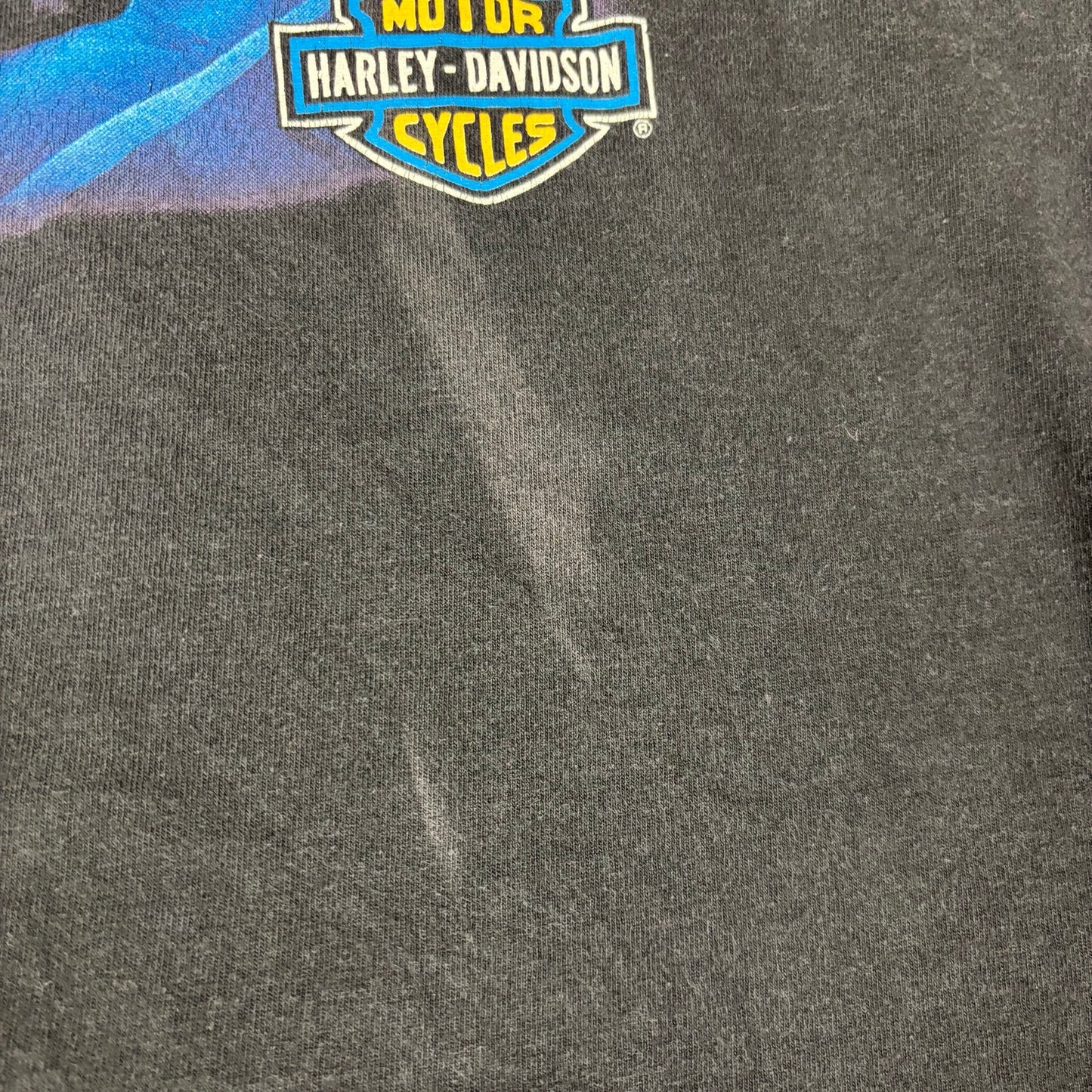 Vintage Harley Davidson Legends Roam Faded Wolf Nature Tee 1991 Large