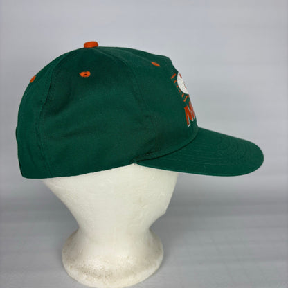 Vintage Miami Hurricanes Banned Sebastian Logo #1 Apparel NWT Snapback Hat