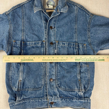 Vintage Levis White Tab Denim Trucker Jacket 90s XS