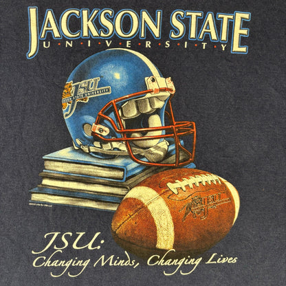 Vintage Jackson State University Football Helmet Logo XXL Shirt