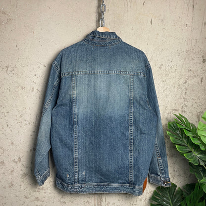 Sean John Y2K Denim Button Up Chore Jacket Medium
