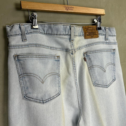 Vintage Levi’s Brown Tab 540 Flex Denim Made in USA 36 x 29 Light Wash Jeans