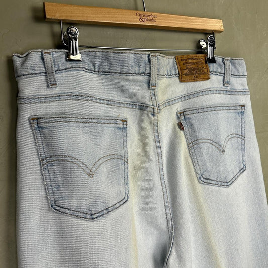 Vintage Levi’s Brown Tab 540 Flex Denim Made in USA 36 x 29 Light Wash Jeans