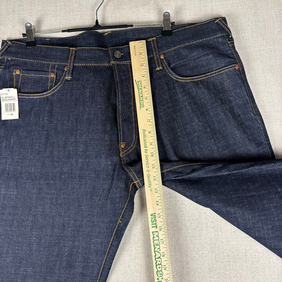 Evisu Heritage NWT Umi Yama Embroidered Y2K Sz 38 Jeans