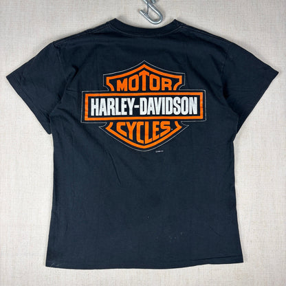 Vintage Harley Davidson Flames 1996 The Hottest Sound on the Road Medium Shirt