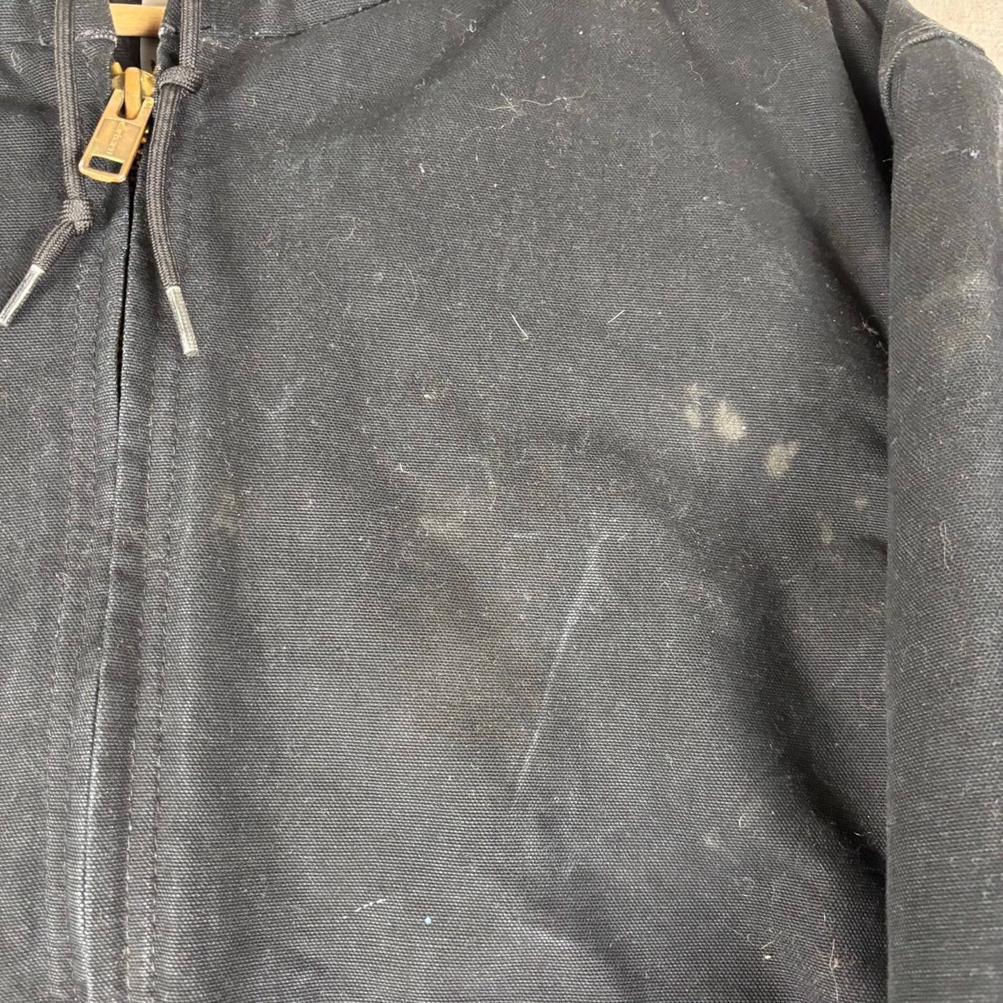 Vintage Carhartt Made in USA Duck Canvas Quilted Hooded Jacket Large