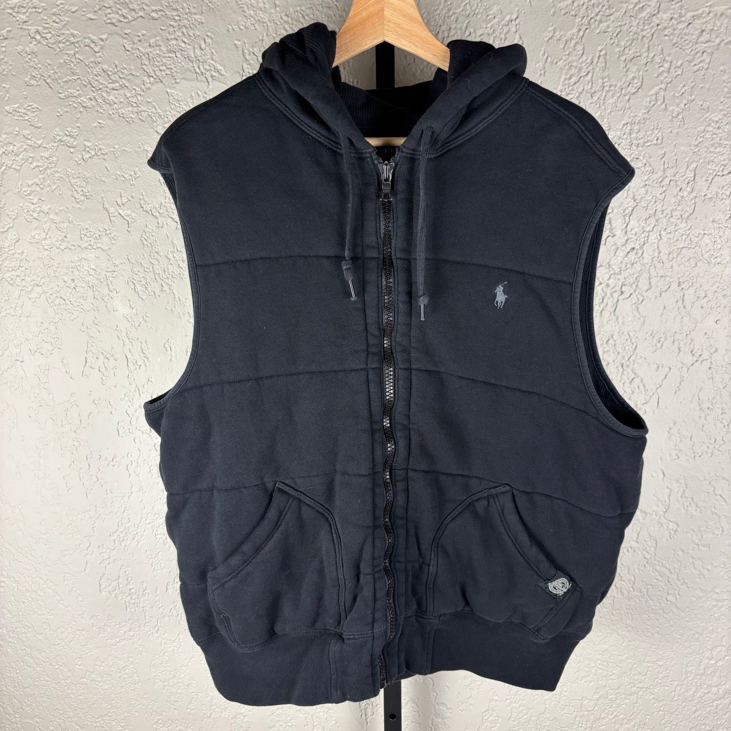 Polo Ralph Lauren Thermal Lined FZ Vest Hoodie XL Quilted Zip Up