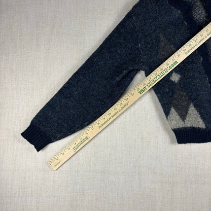 Vintage Mohair Wool 1960s Argyle Diamond Puritan Cardigan Size 44