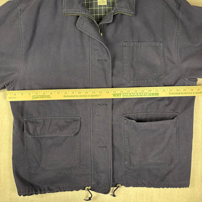 Vintage Eddie Bauer Chore Style Flannel Lined Womens XL Jacket