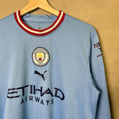 Manchester City Long Sleeve Puma Football Soccer Jersey Kit 24 L