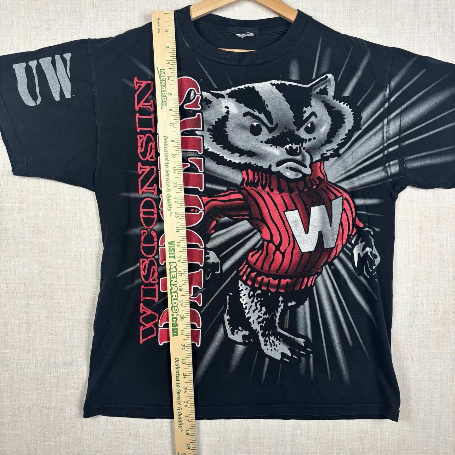 Vintage Wisconsin Badgers Breakthrough AOP Large Shirt