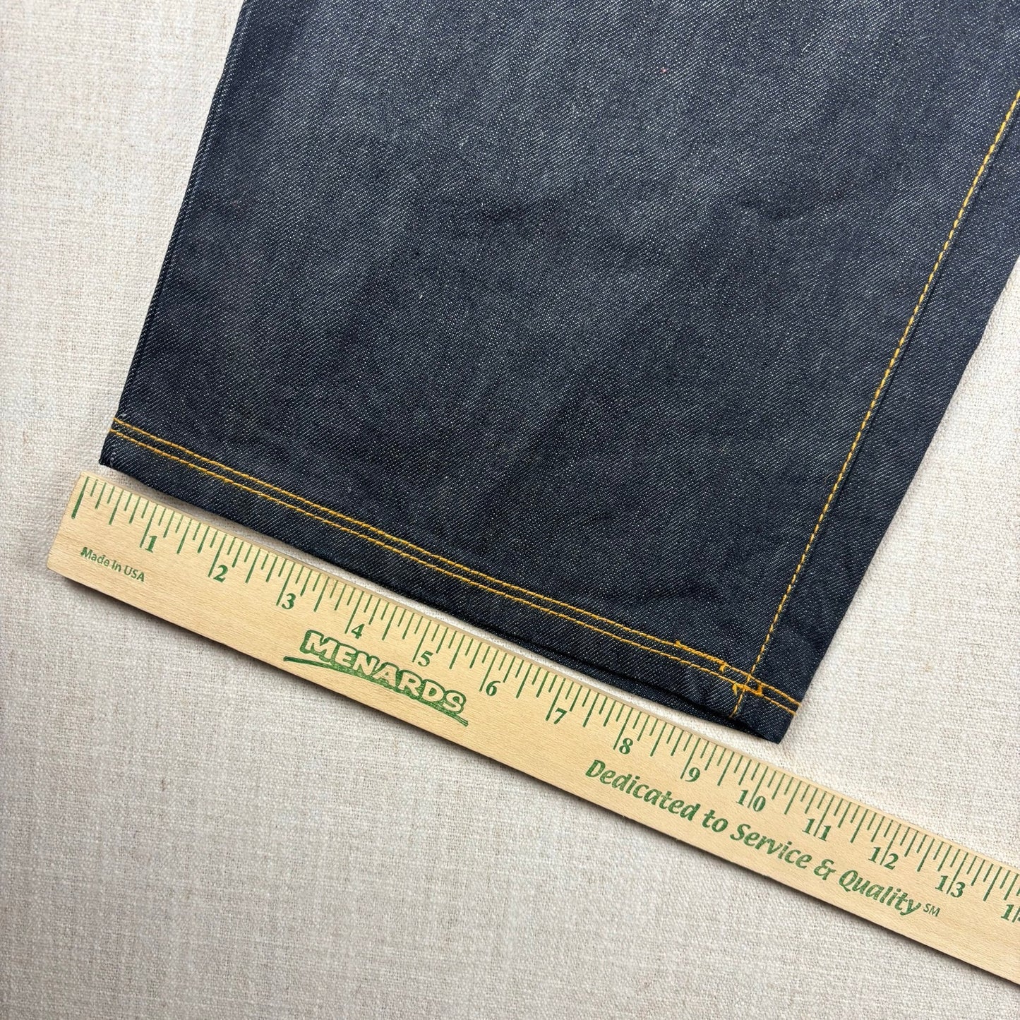 ENYCE Y2K Flannel Plaid Jeans NWT Dark Wash Sz 34 Skater Denim